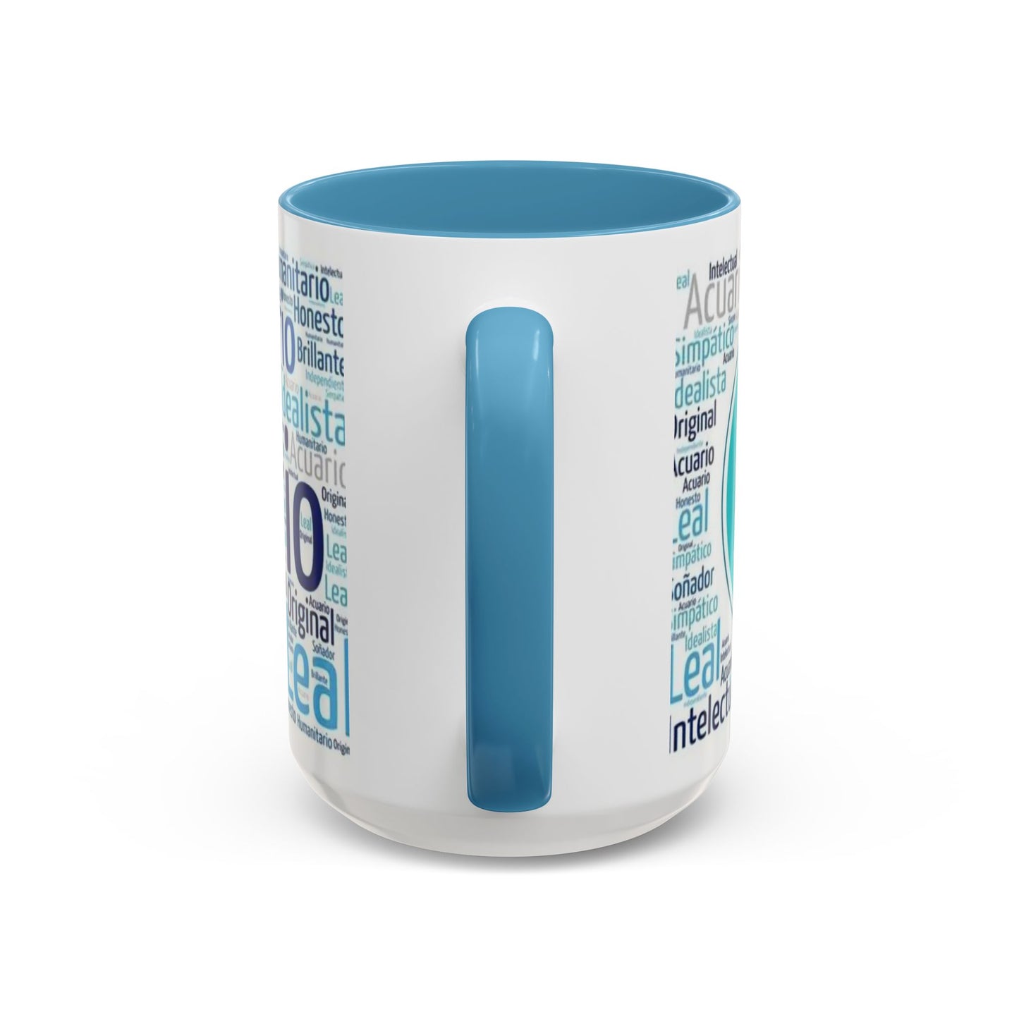 Aquarius Accent Coffee Mug - Inspirational Zodiac Mug, Horoscope Gift, Astrology Decor, Unique Coffee Cup, Personalized Mug