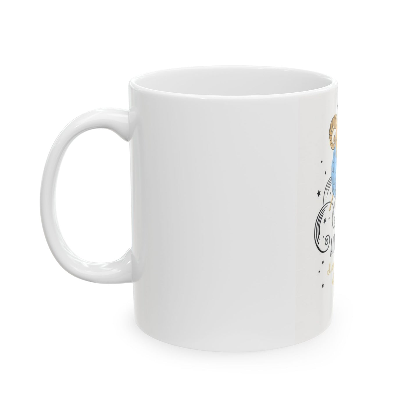 Aries Astrology Mug – Energy & Passion Quote Cup