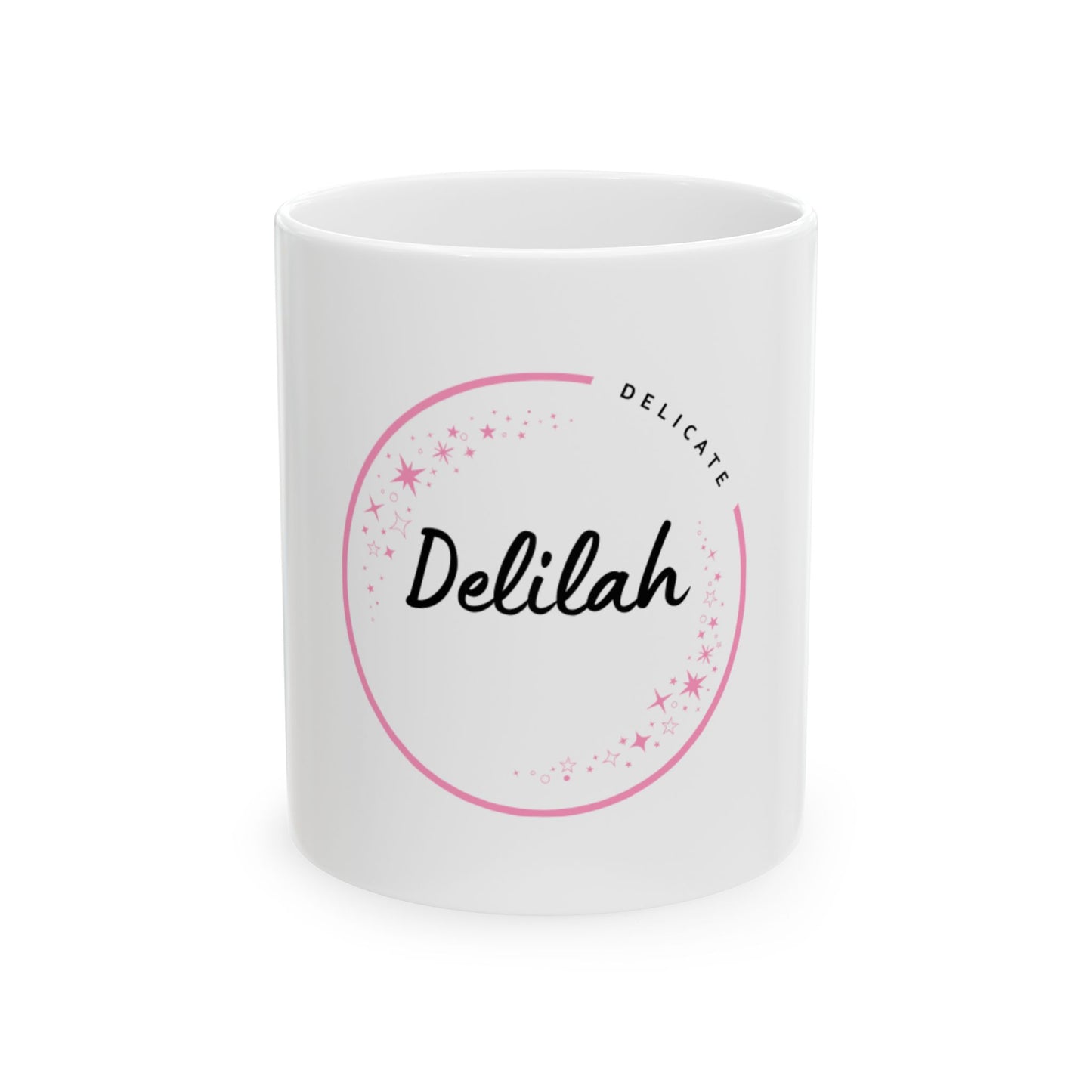 “Delilah – Delicate & Charming Personalized Mug”