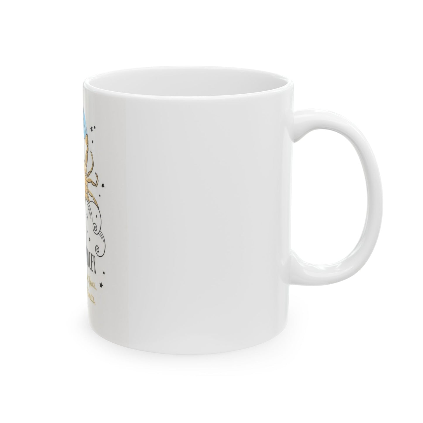 Cancer Astrology Mug – Comfort & Intuition Quote Cup