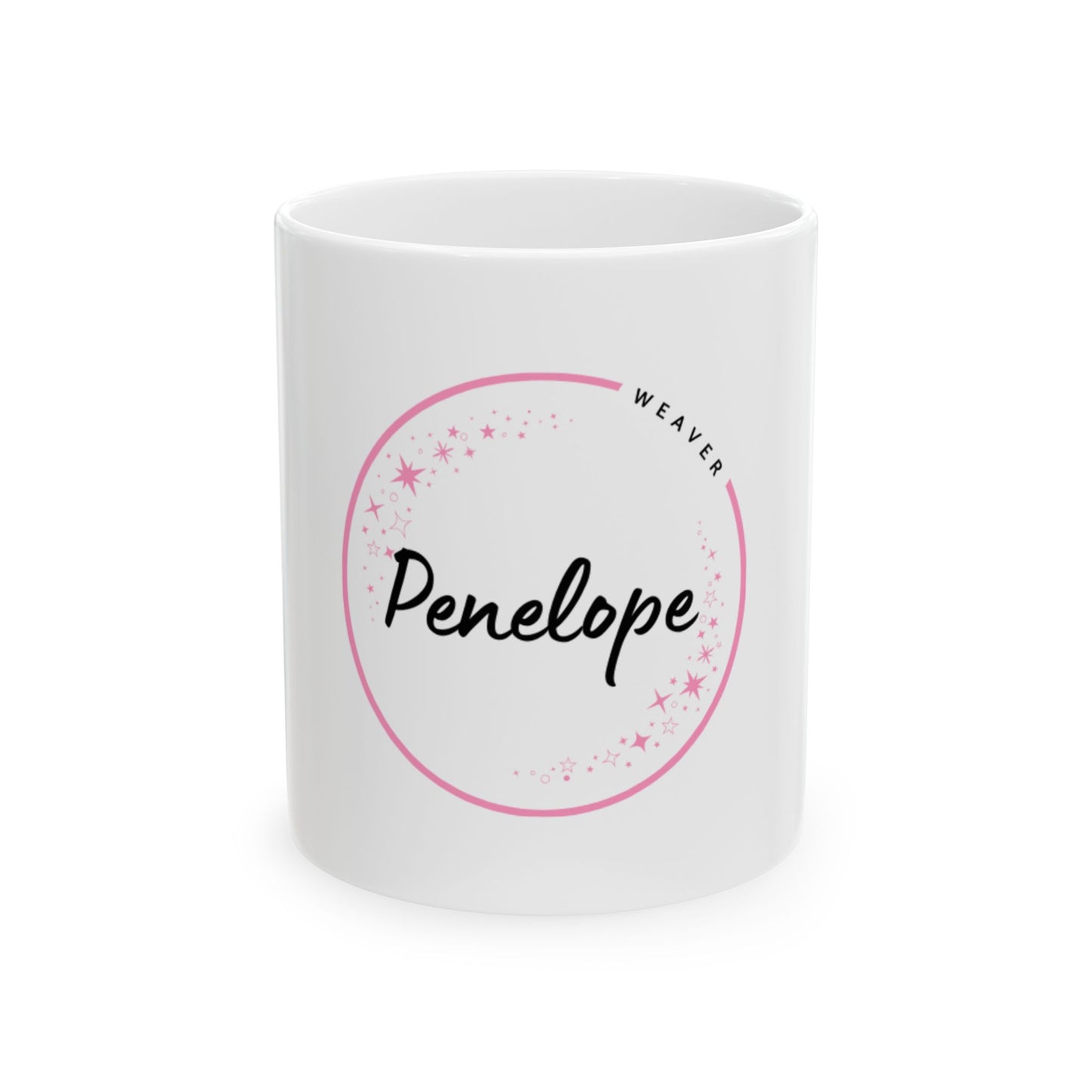 “Penelope – Symbol of Loyalty & Creativity | Personalized Name Mug”, Custom Coffee Cup, Unique Drinkware, Birthday or Celebration Mug