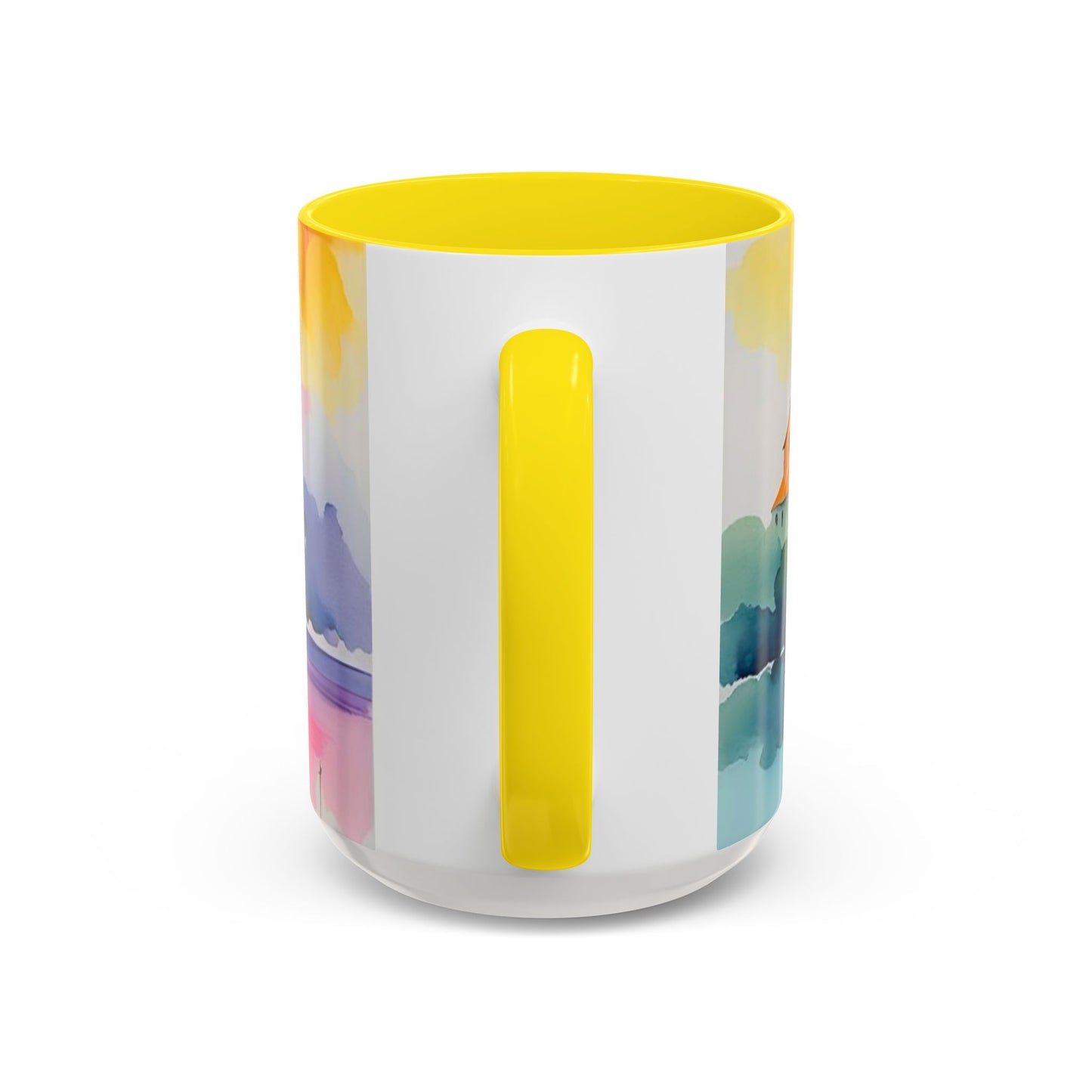 Colorful Landscape Coffee Mug, Artistic Coffee Cup, Vibrant Drinkware, Housewarming Gift, Nature Lover's Mug, Unique Home Decor