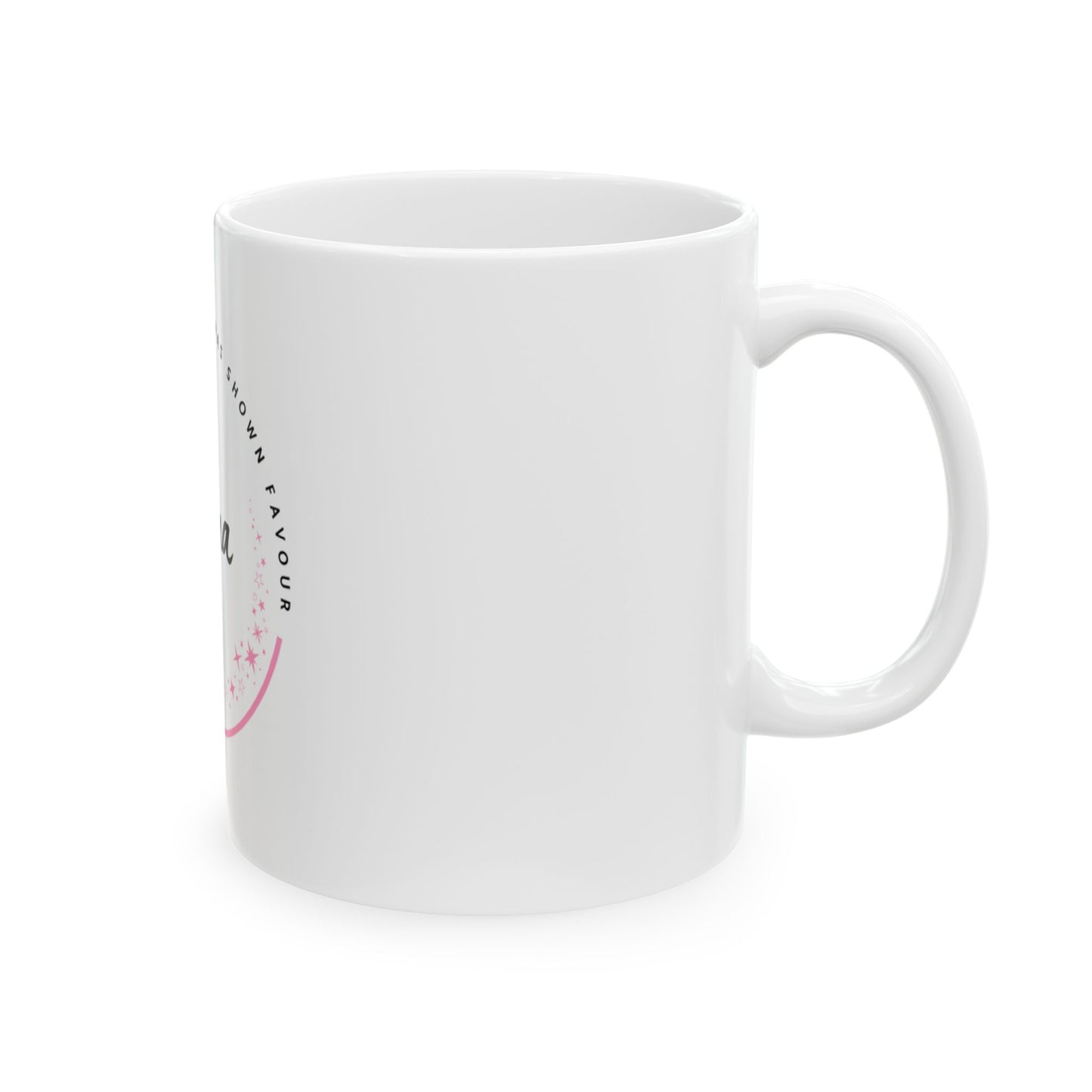 Personalized Ceramic Mug with the name of Ana "God has show favour" - Custom Name Gift Mug, Coffee Cup, Inspirational Mug, Unique Present for Birthdays, Holidays