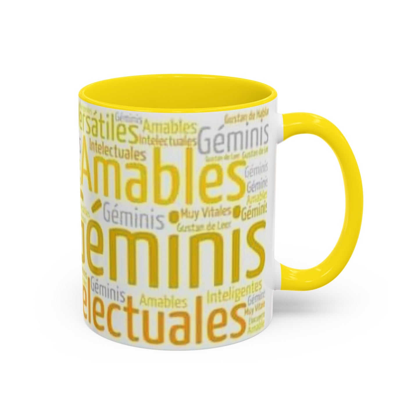 Gemini Personality Accent Coffee Mug - Zodiac Sign Gift for Astrology Lovers - Unique Birthday Present - 11oz & 15oz