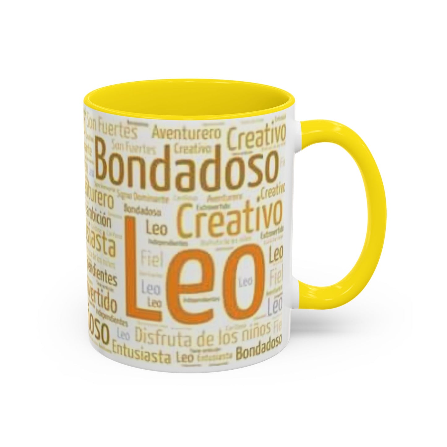 Leo Themed Accent Coffee Mug – Perfect Gift for Astrology Lovers, Birthdays, Home Decor, Zodiac Mug, Leo Pride