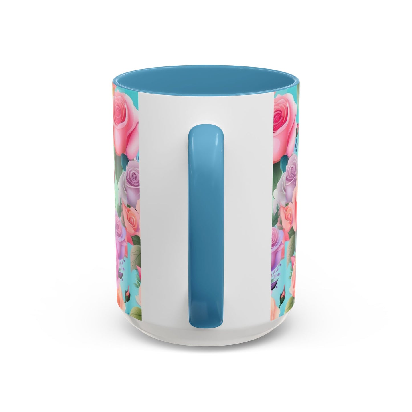 Floral Accent Coffee Mug | Vibrant Rose Design for Garden Lovers, Perfect Gift for Birthdays, Mother's Day, and All Occasions