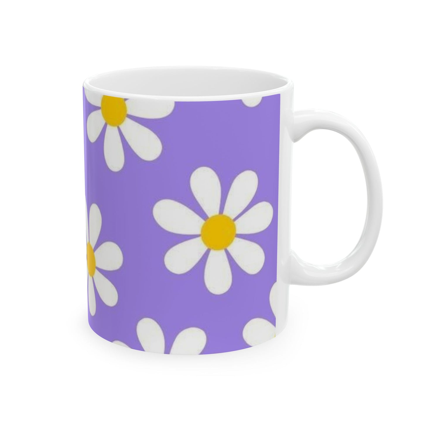 Daisies Ceramic Cofee Mug, (11oz, 15oz)