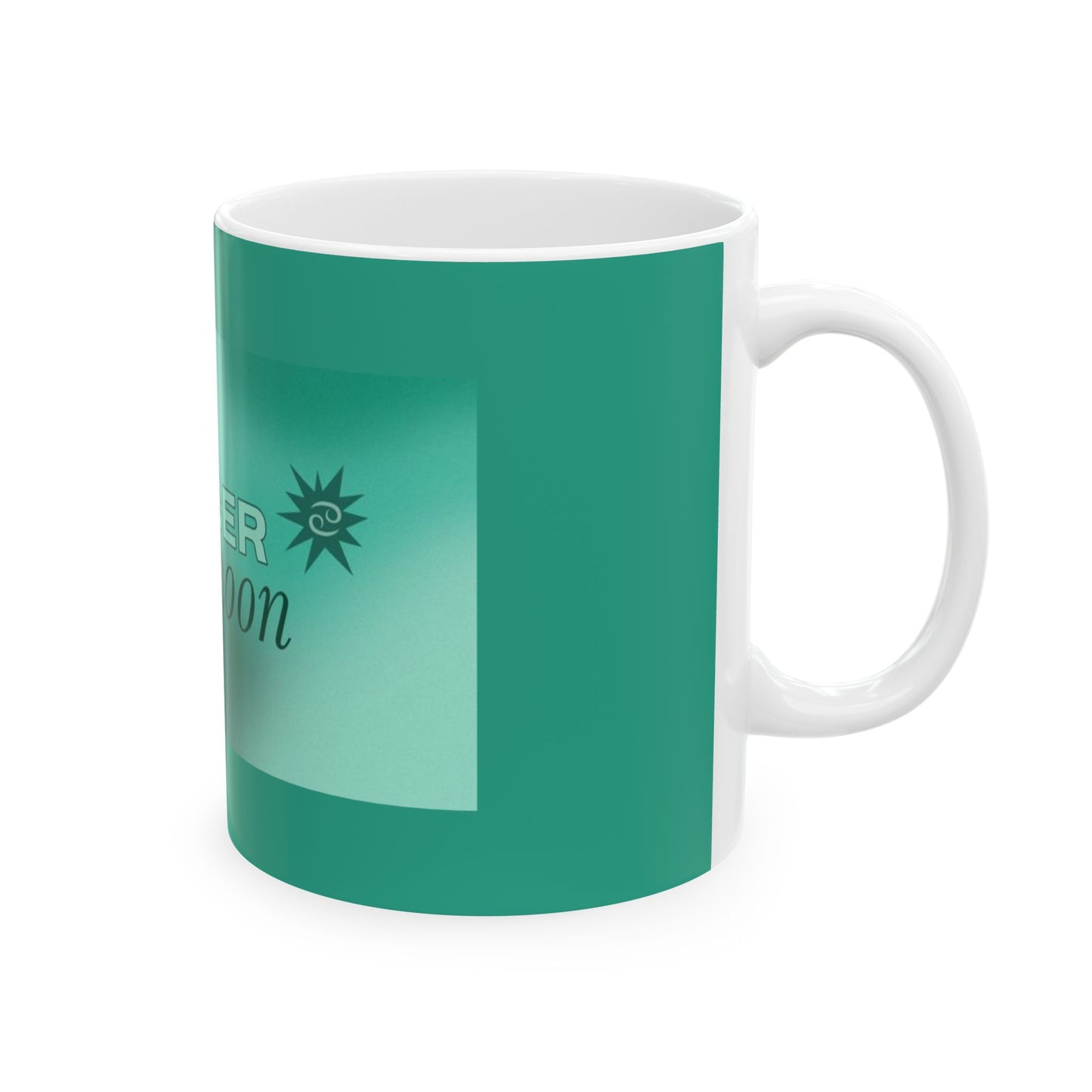 Cancer Moon Ceramic Mug for Astrology Lovers, Zodiac Coffee Cup, Gift for Cancer Signs, Horoscope Drinkware, Moon Phase Mug
