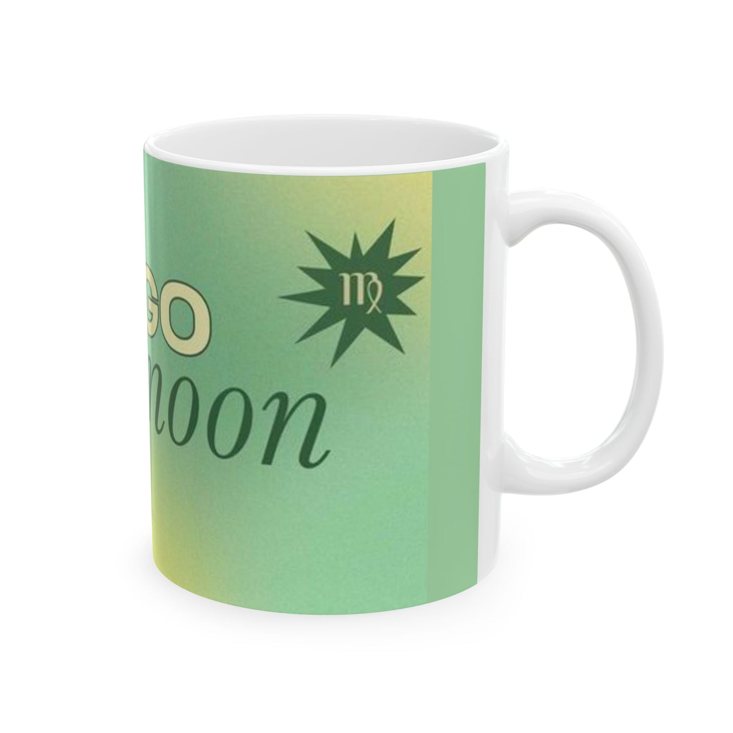 Virgo Moon Ceramic Mug - Astrology Gift for Virgo Lovers, Horoscope Mug, Home Decor, Unique Coffee Cup, Zodiac Sign Mug