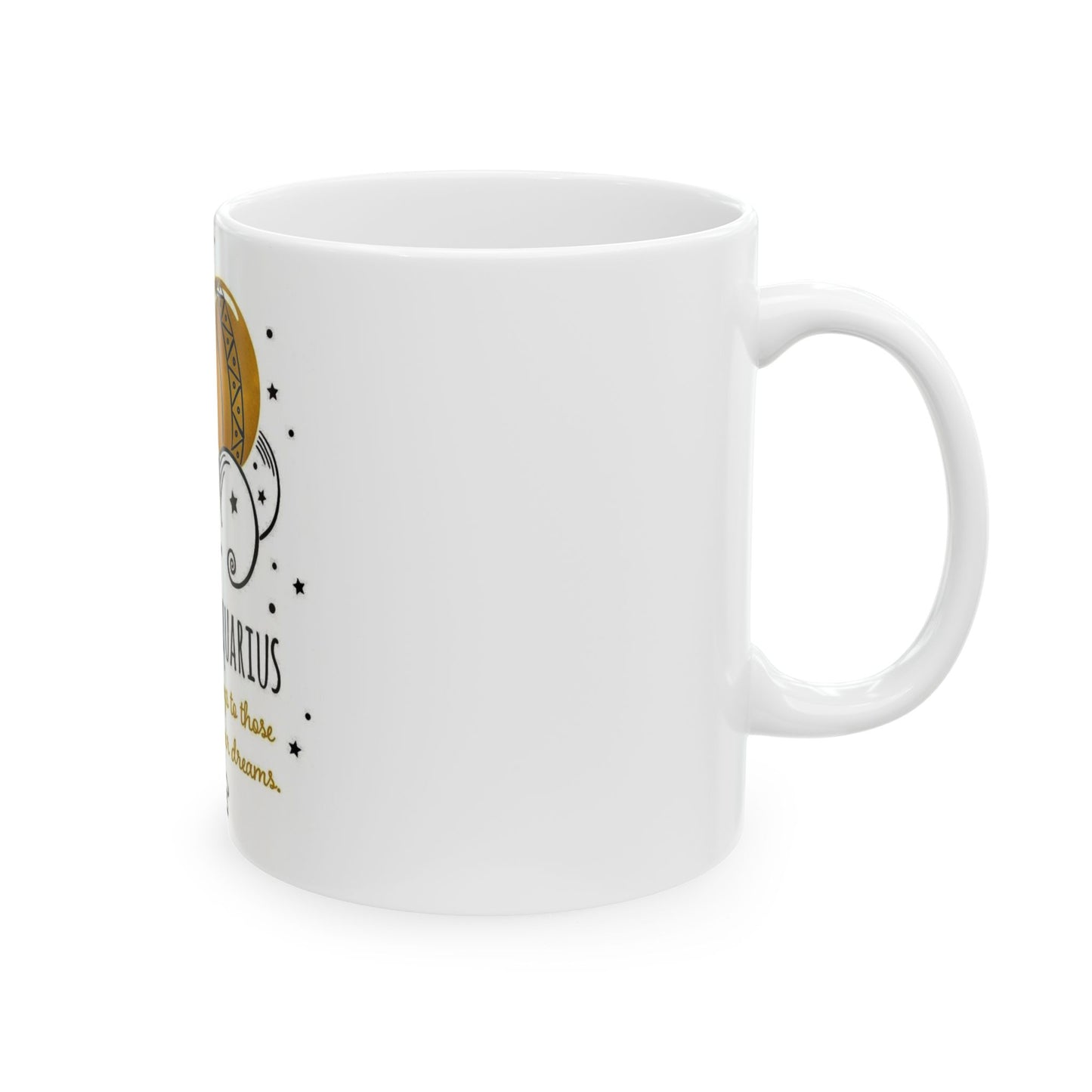 Aquarius Astrology Mug – Innovation & Freedom Quote Cup