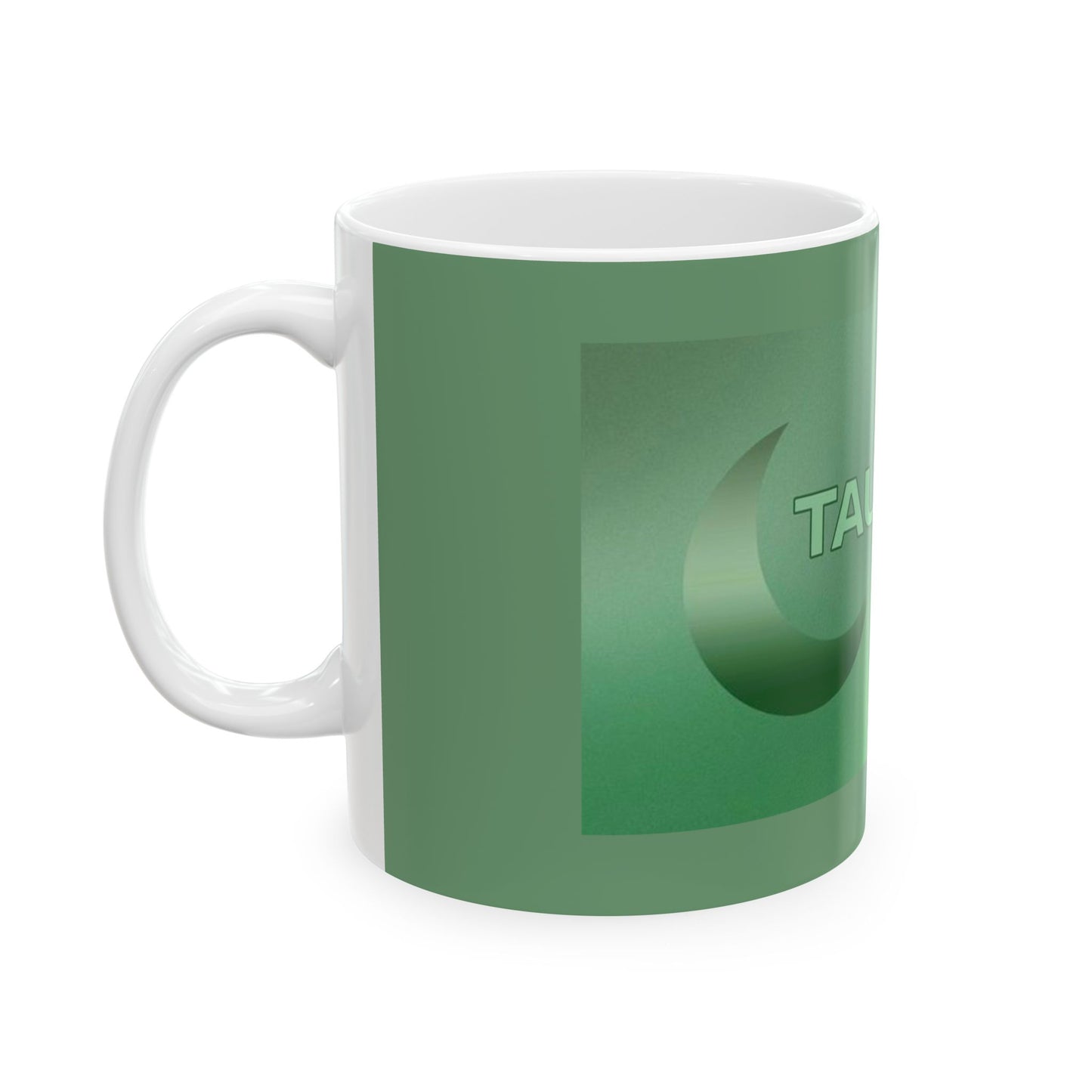 Taurus Moon Ceramic Mug, Astrology Gift, Green Mug, Horoscope Coffee Cup, Zodiac Drinkware, Personalized Astrology Present
