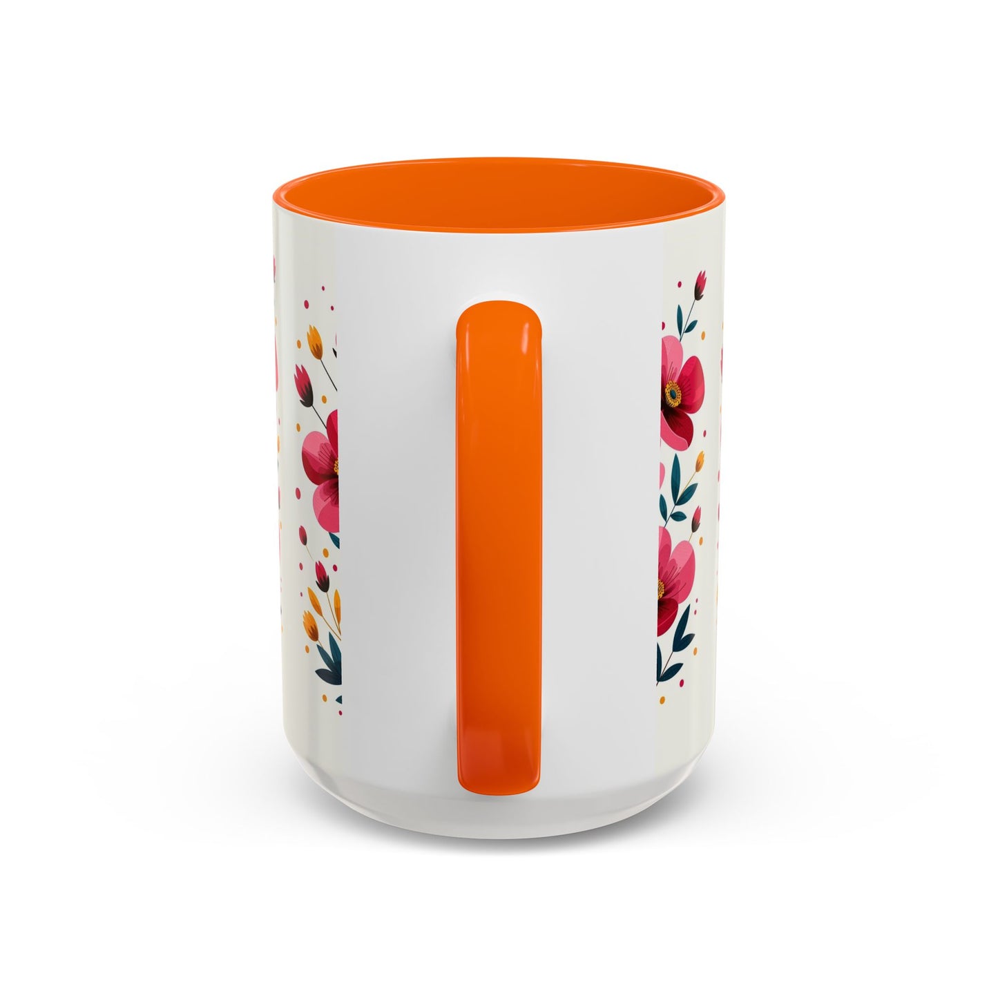 Floral Accent Coffee Mug - Vibrant Flower Print for Home & Gifts, Perfect for Tea Lovers, Mother's Day, Birthdays, Everyday Use