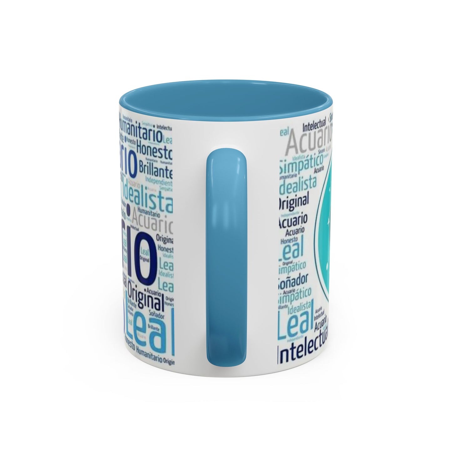 Aquarius Accent Coffee Mug - Inspirational Zodiac Mug, Horoscope Gift, Astrology Decor, Unique Coffee Cup, Personalized Mug