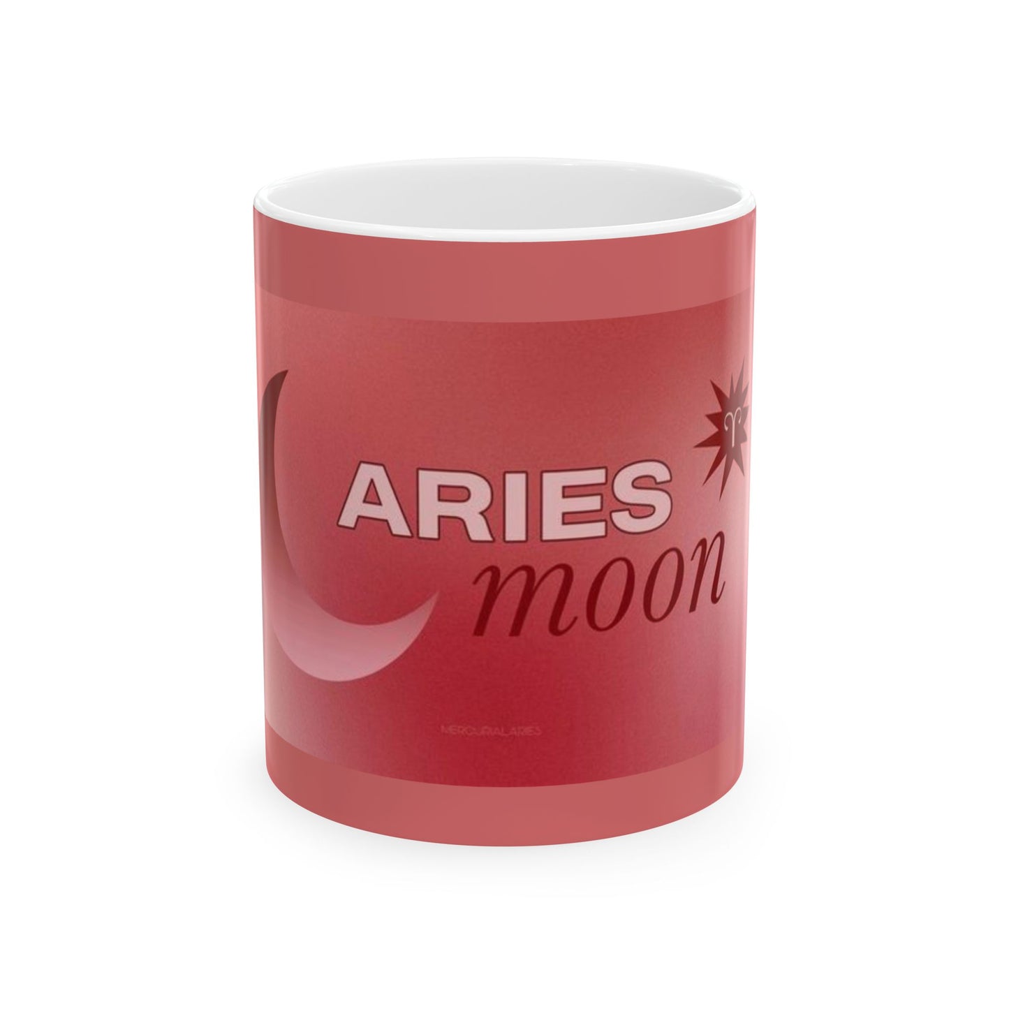 Aries Moon Ceramic Coffee Mug, Zodiac Gift for Astrology Lovers, Horoscope Cup, Astrology Decor, Tea Mug, Birthday Gift