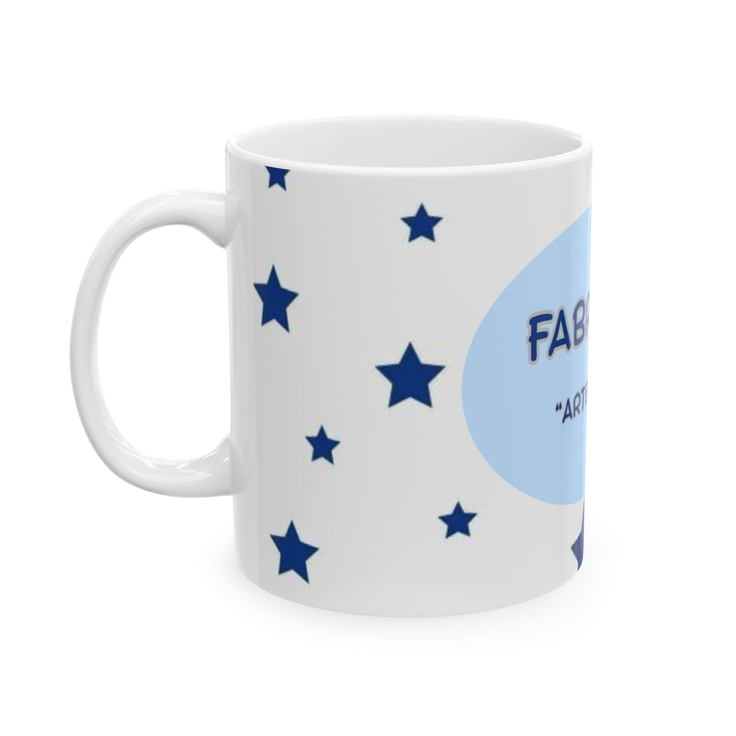 Ceramic Star Pattern Mug for Gift, Personalized Drinkware, Coffee Mug, Birthday Gift, Customizable Ceramic Cup