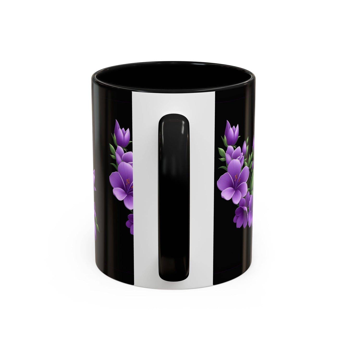 Floral Accent Coffee Mug | Elegant Gift for Coffee Lovers, Office Decor, Home Kitchen, Mother's Day, Birthday Present