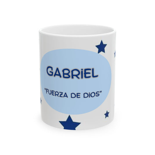 Mug - Gabriel Name Meaning Ceramic Mug (11oz, 15oz) Gift for Personalized Coffee Lovers