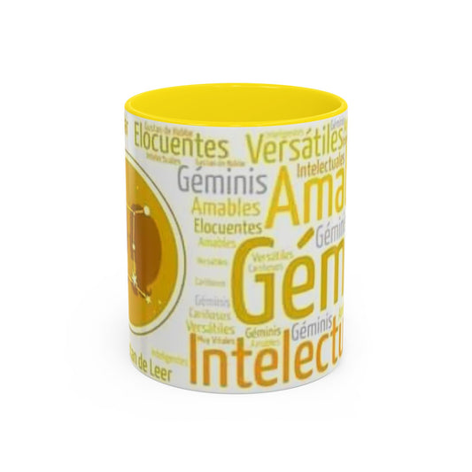 Gemini Personality Accent Coffee Mug - Zodiac Sign Gift for Astrology Lovers - Unique Birthday Present - 11oz & 15oz