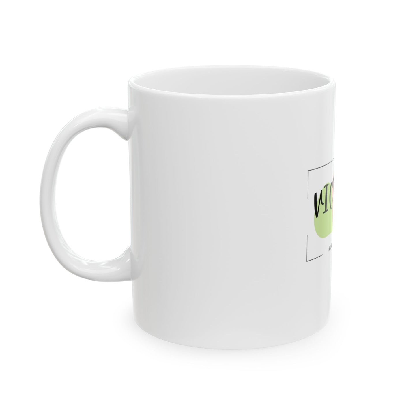 Victoria Taza con Significado del Nombre – Triunfo, Victoria | Taza Moderna para Mujer | Regalo para Mamá, Hija, Hermana o Amiga | Taza de Café