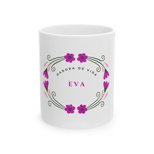 Taza Eva – La que da Vida | Diseño Floral