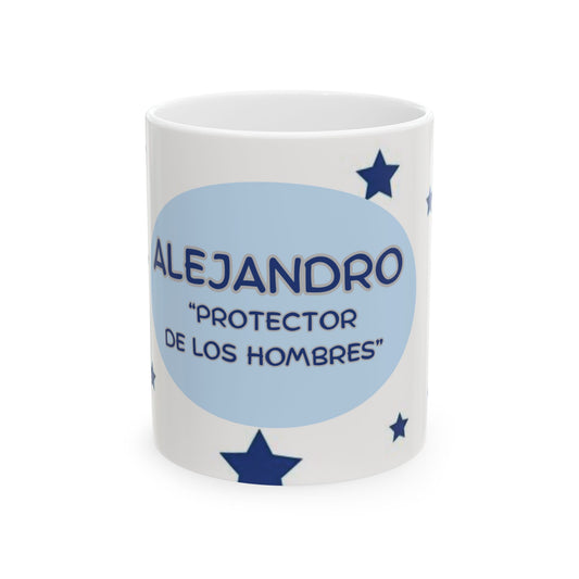Mug - Personalized Name 'ALEJANDRO' - 11oz Ceramic Mug