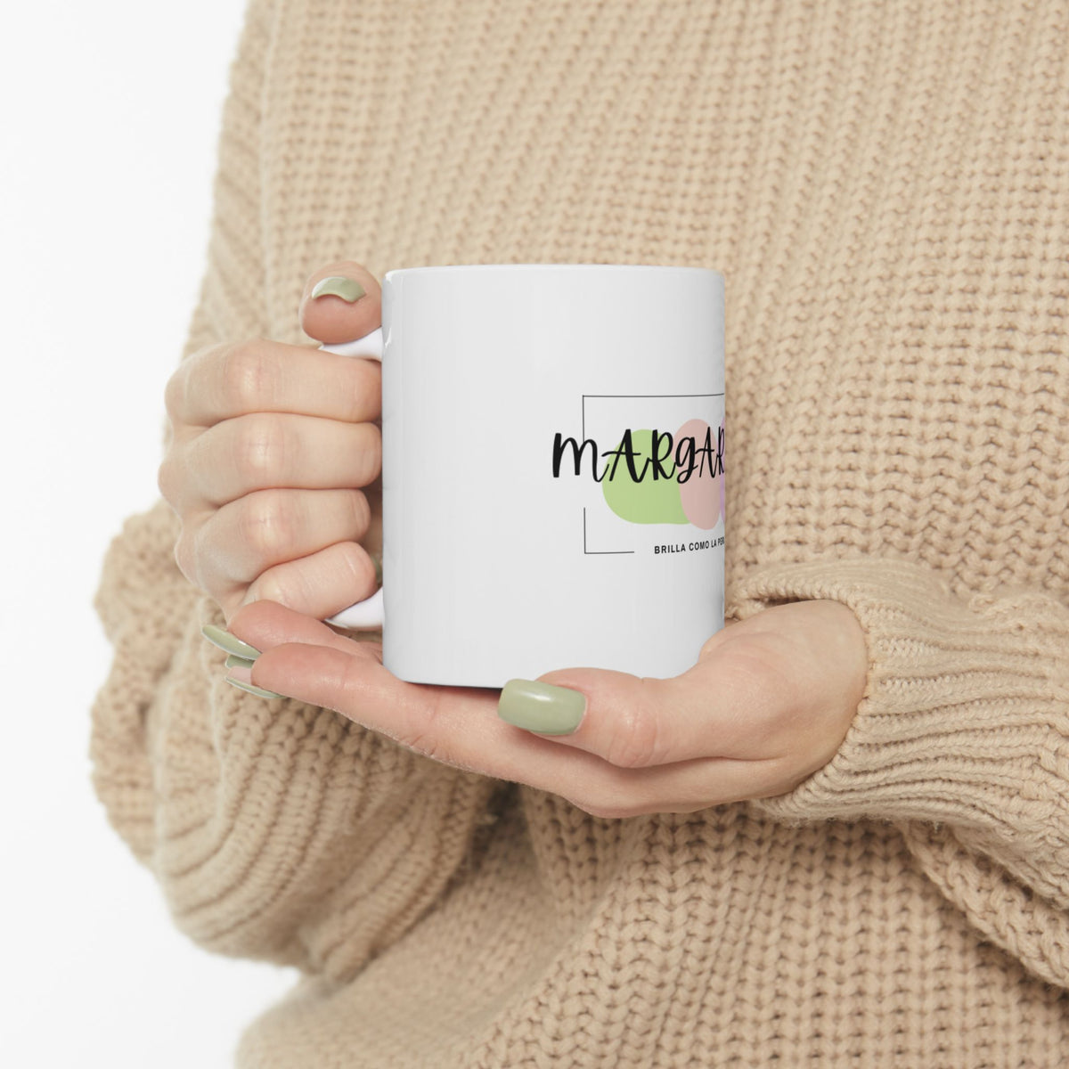 Taza Margarita – Perla y Flor | Diseño Moderno