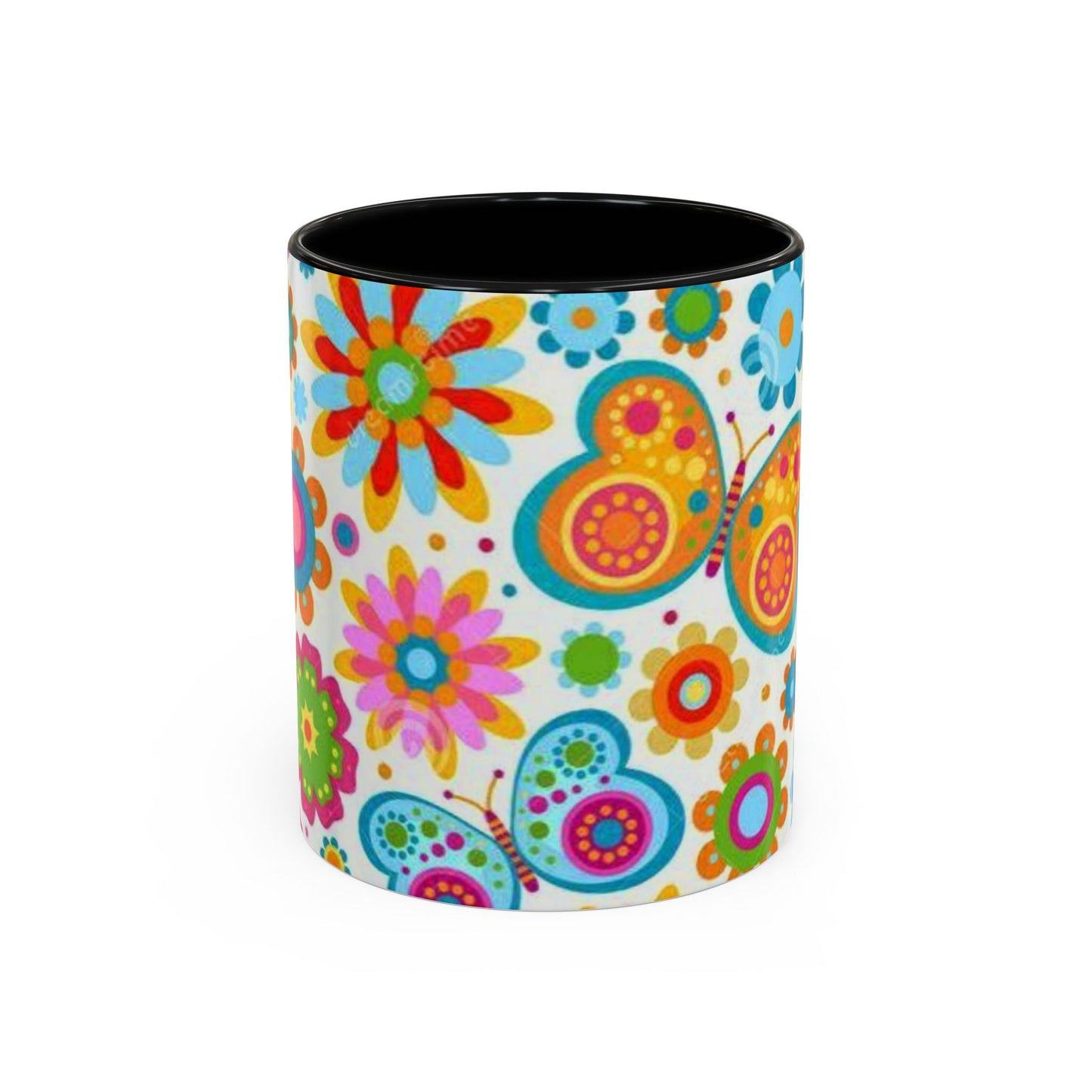Butterfly Accent Coffee Mug (11, 15oz)
