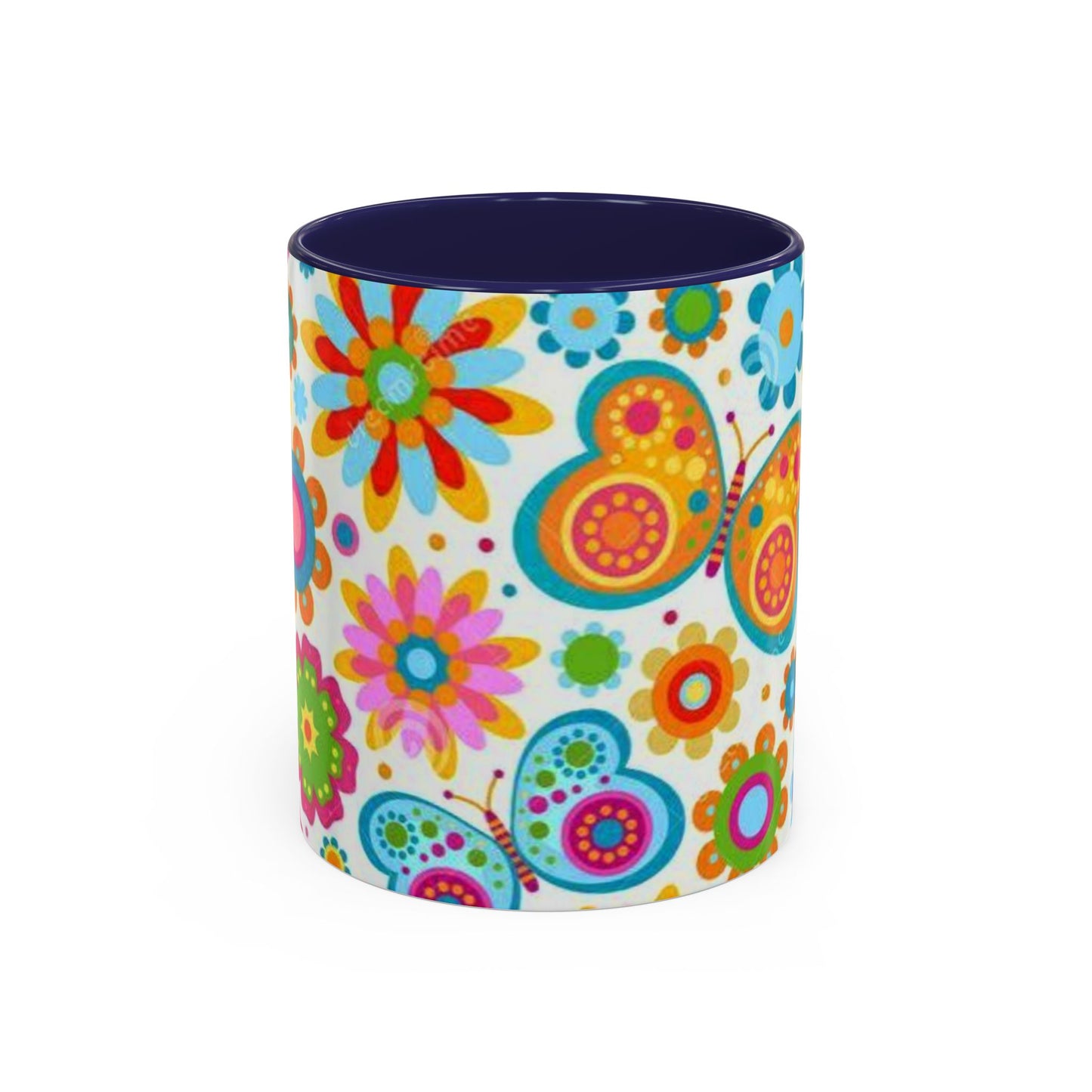 Butterfly Accent Coffee Mug (11, 15oz)