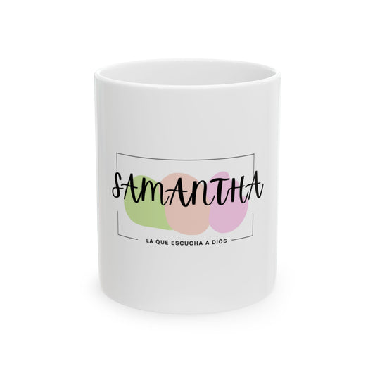 Taza Samantha – La que Escucha | Diseño Moderno