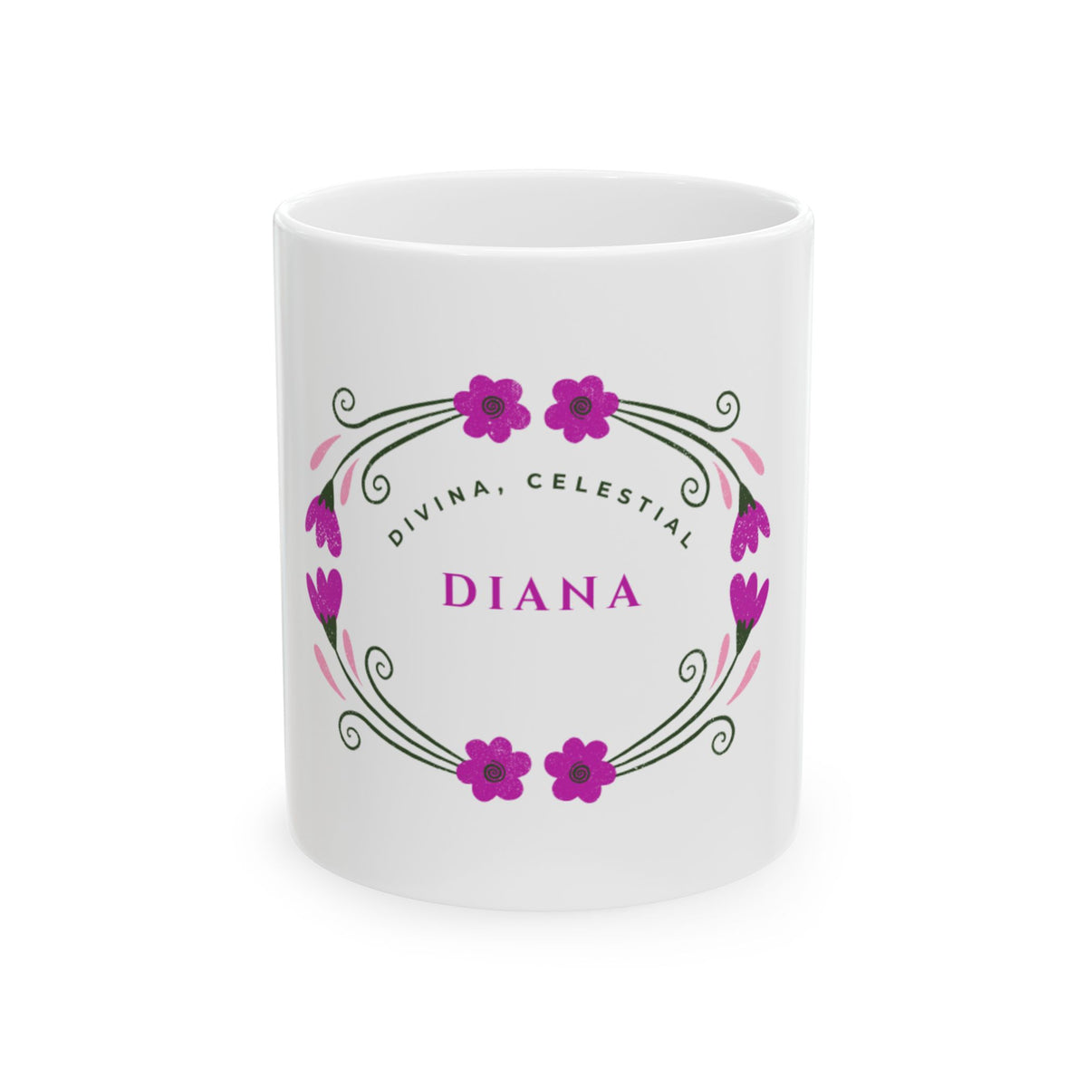 Taza Diana – Divina y Celestial | Diseño Floral