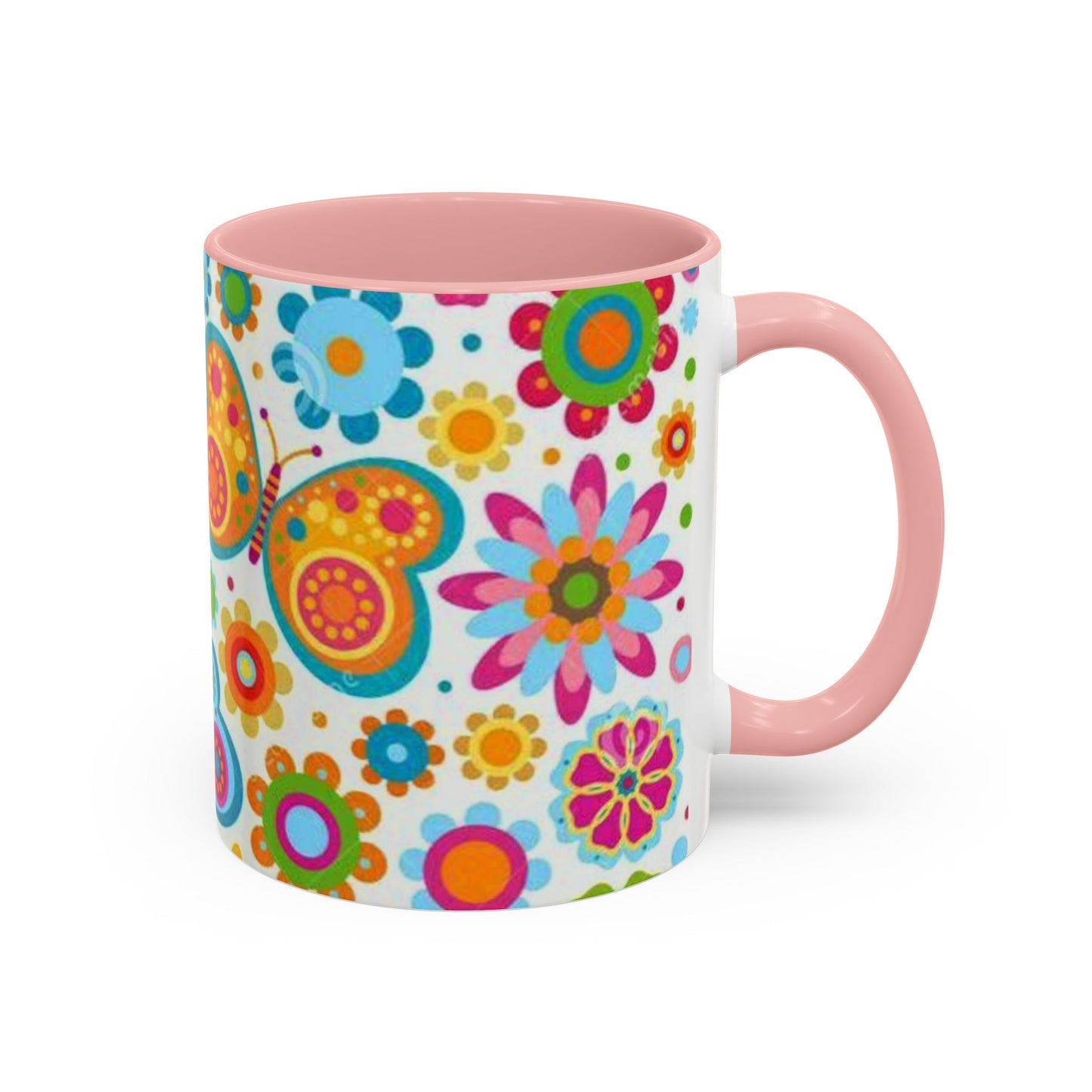Butterfly Accent Coffee Mug (11, 15oz)