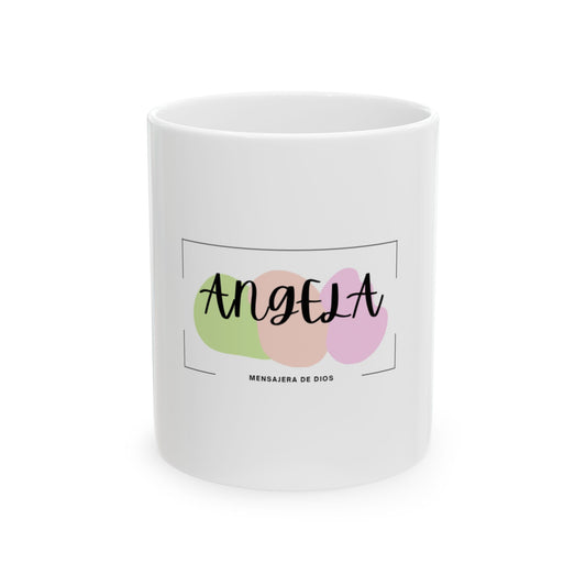 Taza Ángela – Mensajera de Dios | Diseño Moderno