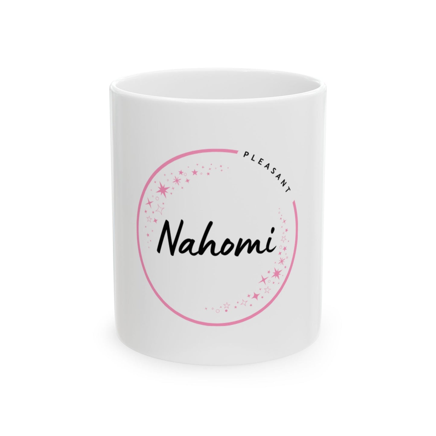 Naomi Name Meaning Mug – Pleasantness & Joy Ceramic Gift - Custom Name Mug for Coffee Lovers, Unique Gift for Birthdays or Celebrations, Cute Design for Everyday Use