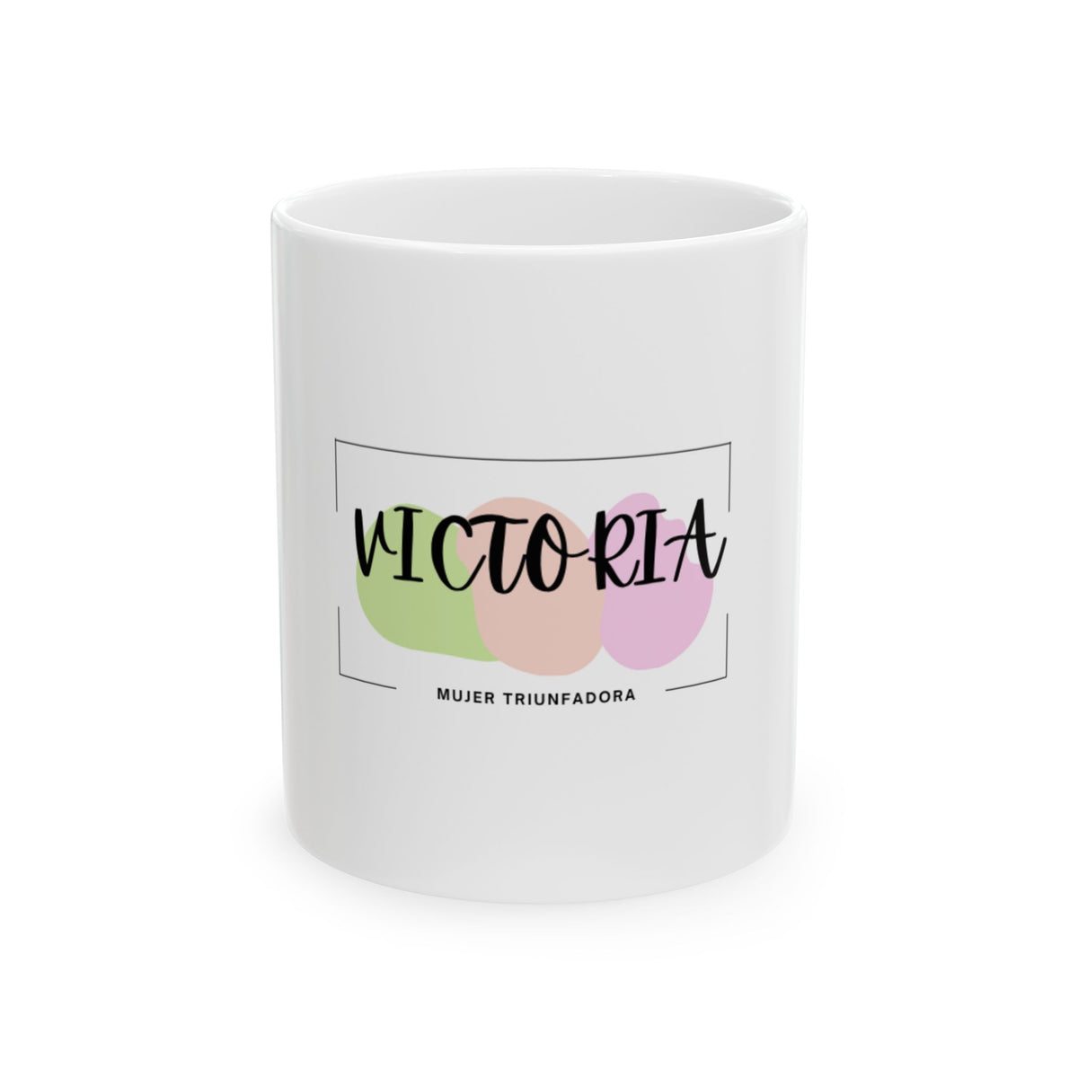 Victoria Taza con Significado del Nombre – Triunfo, Victoria | Taza Moderna para Mujer | Regalo para Mamá, Hija, Hermana o Amiga | Taza de Café