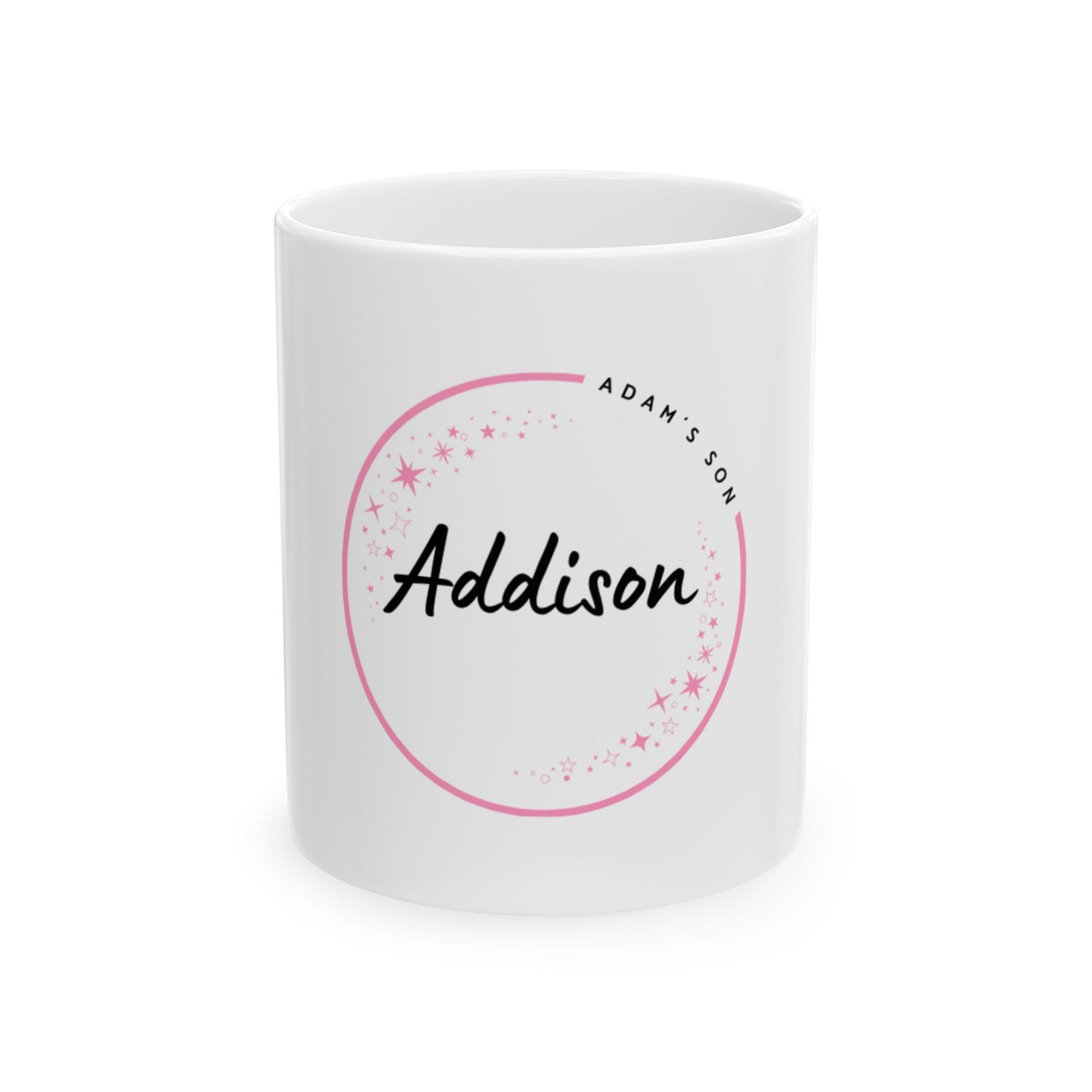Personalized Ceramic Mug -"Adison, Adam´s Son"  Custom Name Coffee Cup, Unique Gift for Birthdays, Mother's Day, Family Celebrations, Tea Lover