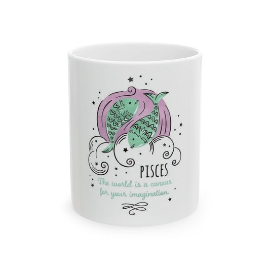 Pisces Horoscope Mug – Celestial Fish Ceramic Cup