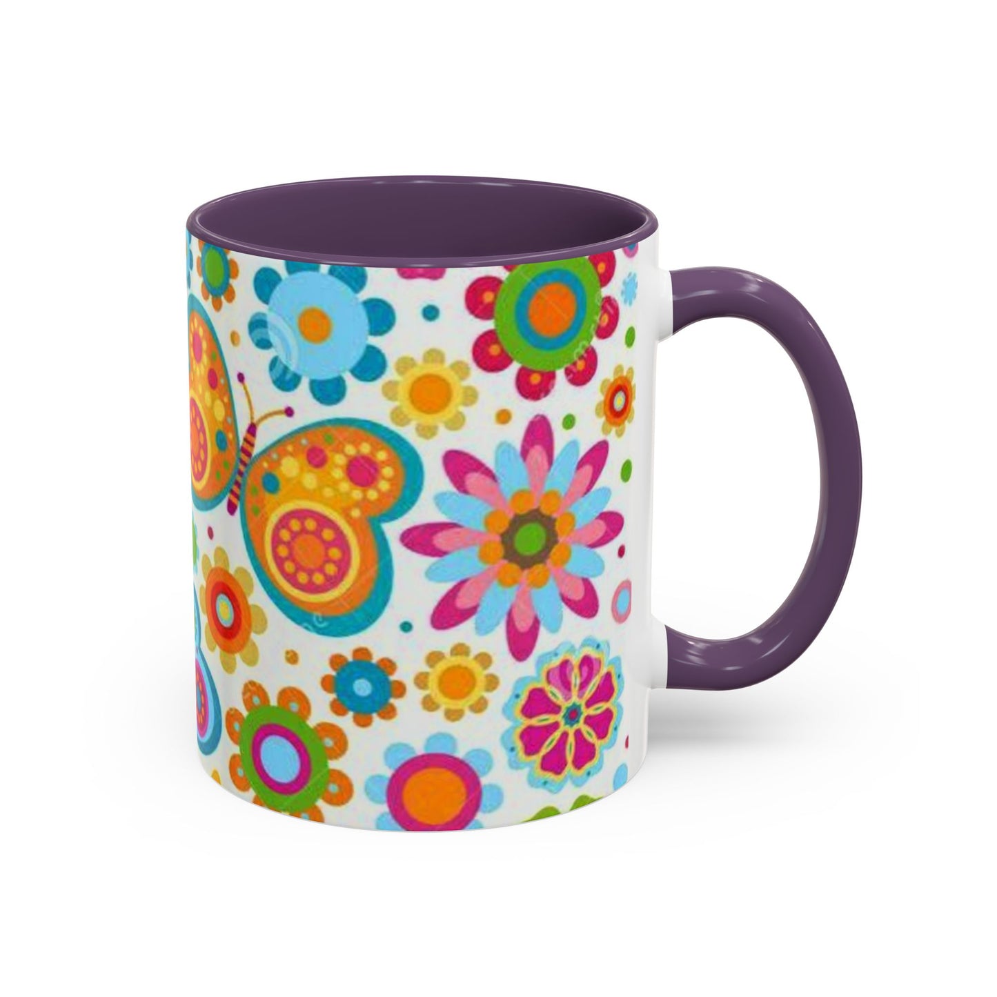 Butterfly Accent Coffee Mug (11, 15oz)