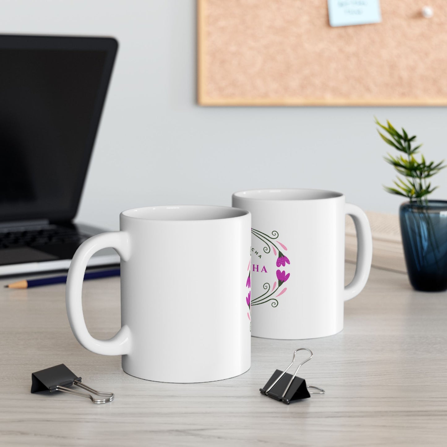 Taza Samantha – La que Escucha | Diseño Floral