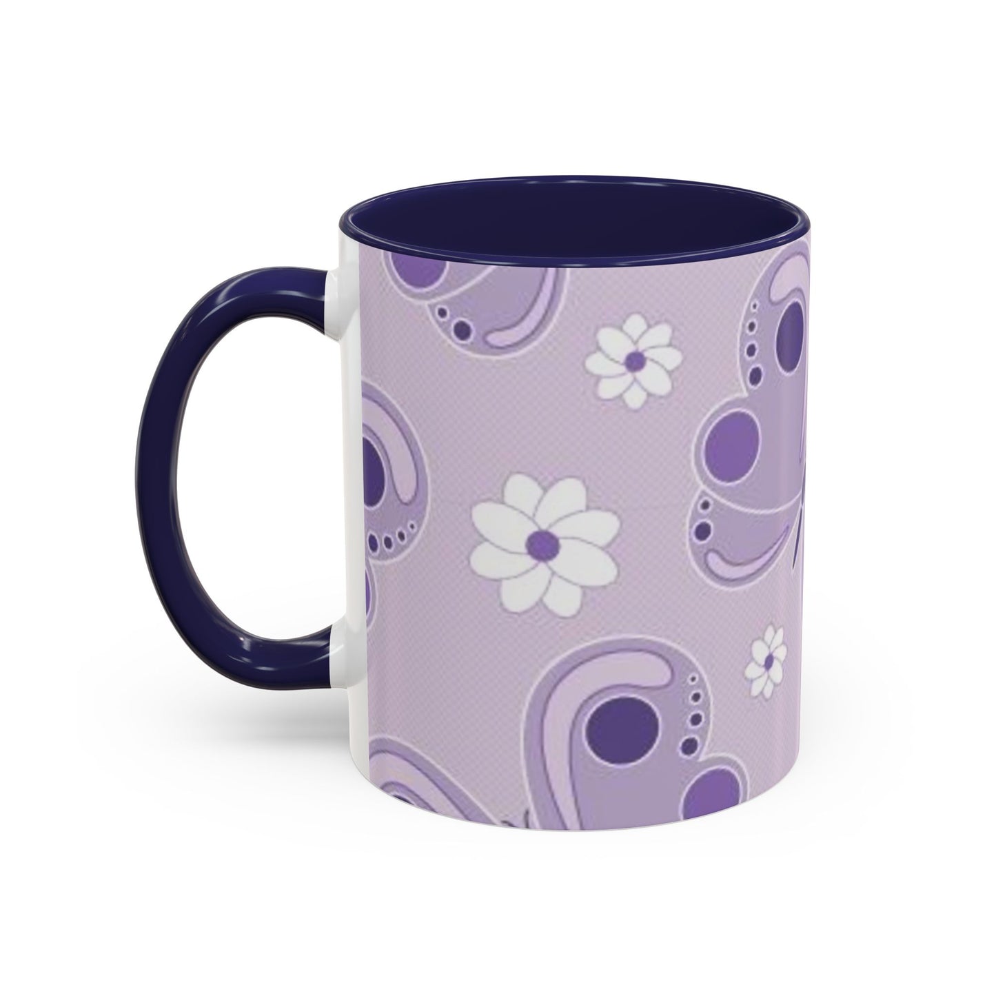 Butterfly Accent Coffee Mug - Floral Drinkware for Nature Lovers, Gift for Her, Spring Decor, Cute Coffee Cup