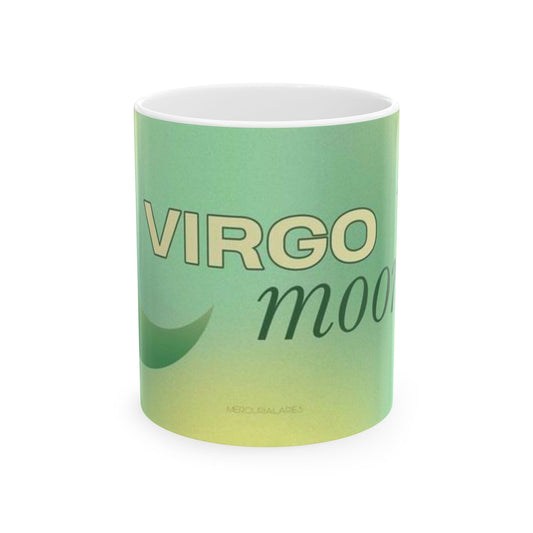 Virgo Moon Ceramic Mug - Astrology Gift for Virgo Lovers, Horoscope Mug, Home Decor, Unique Coffee Cup, Zodiac Sign Mug