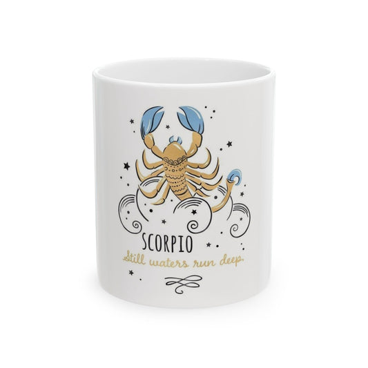 Scorpio Astrology Mug – Strength & Mystery Quote Cup