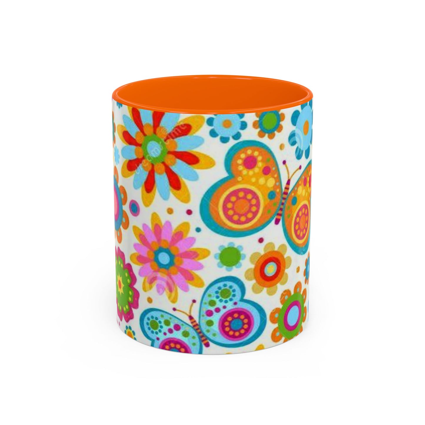 Butterfly Accent Coffee Mug (11, 15oz)