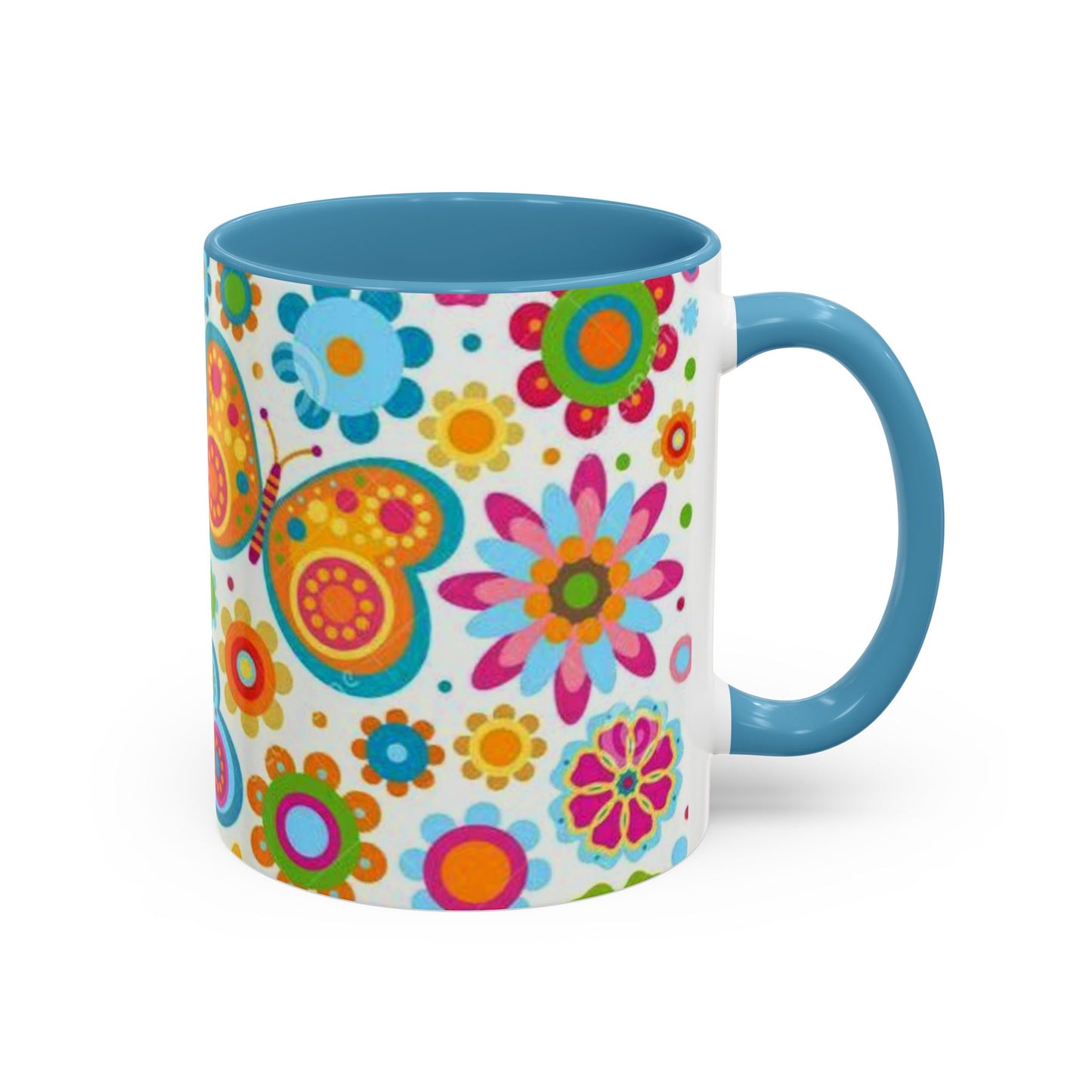 Butterfly Accent Coffee Mug (11, 15oz)