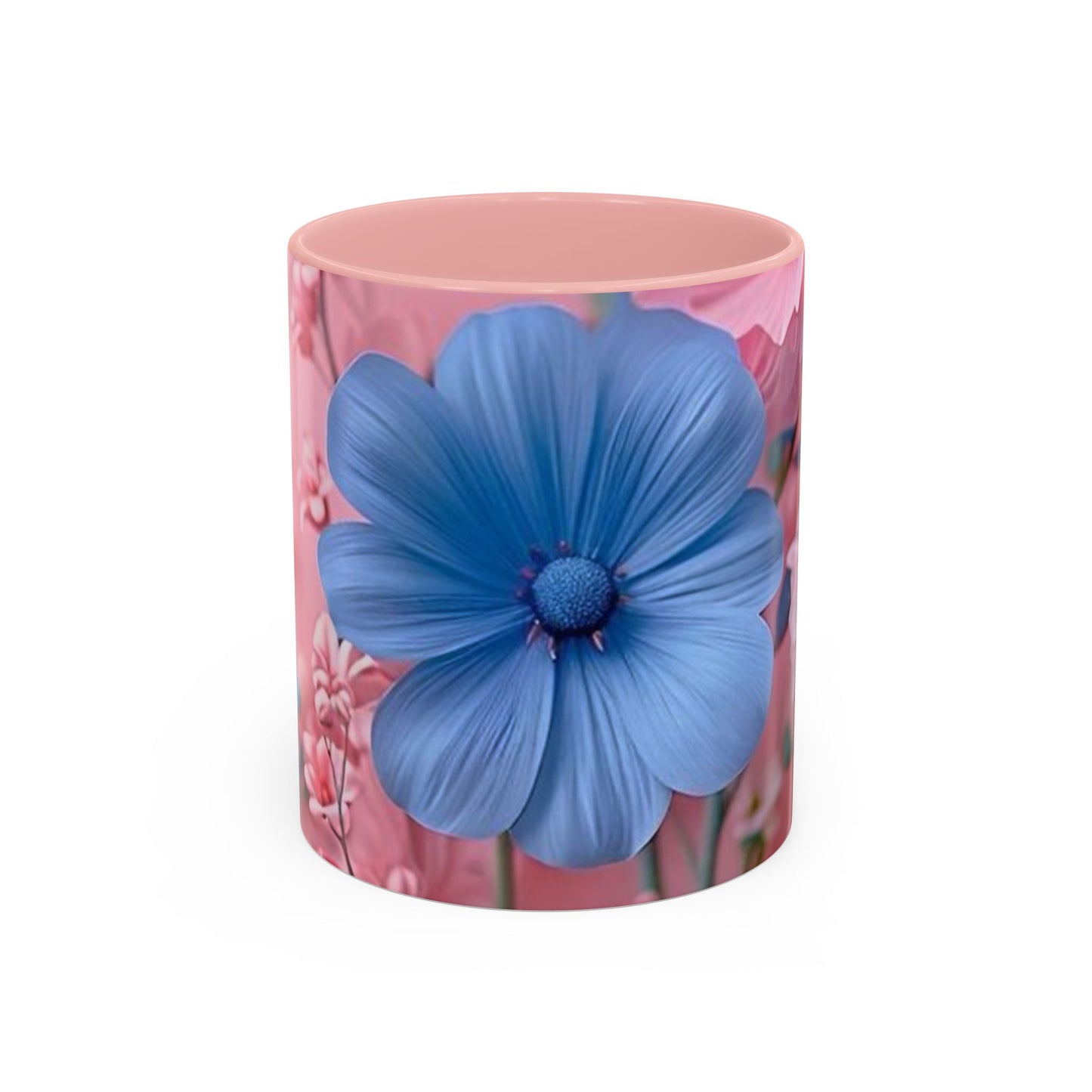 Floral Accent Coffee Mug - Vibrant Bloom Design, Gift for Flower Lovers, Coffee Break, Kitchen Decor, Mother's Day