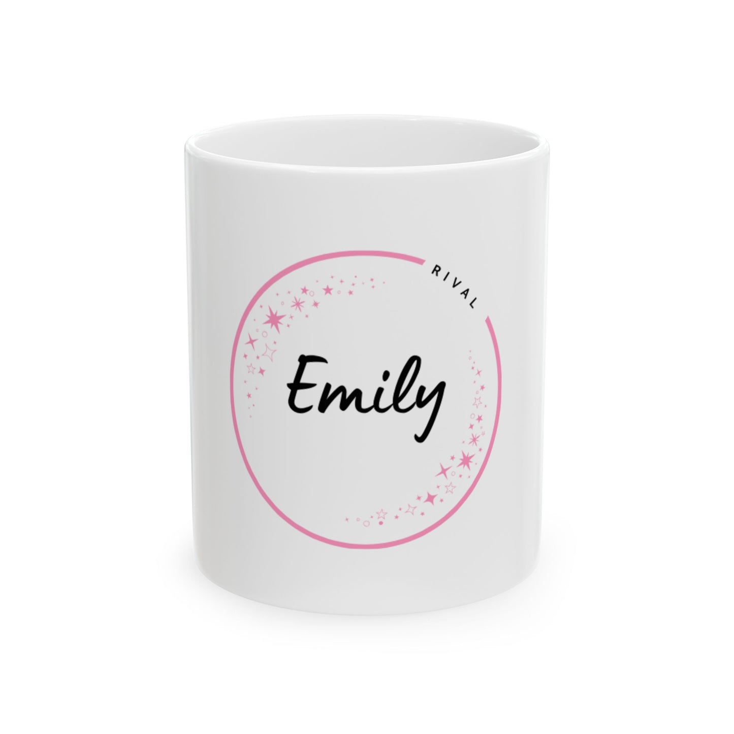 Personalized Ceramic Mug - “Emily – Industrious & Inspired Personalized Mug” Gift for Her, Birthday Present, Unique Sister Mug, Rival Theme