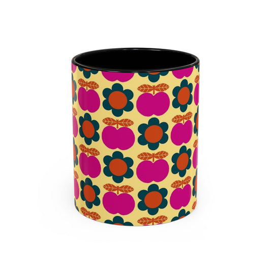 Colorful Floral Accent Coffee Mug - Perfect for Home, Gifts, or Celebrations, Fun Unique Design for Tea Lovers, Spring Decor