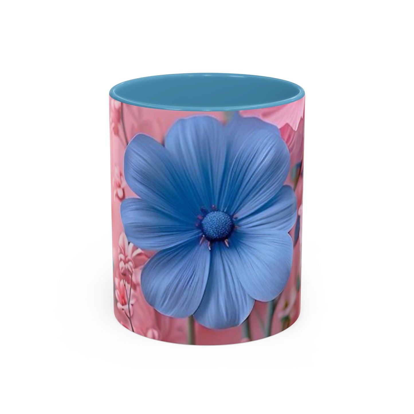 Floral Accent Coffee Mug - Vibrant Bloom Design, Gift for Flower Lovers, Coffee Break, Kitchen Decor, Mother's Day