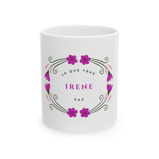 Taza Irene – Paz | Diseño Floral