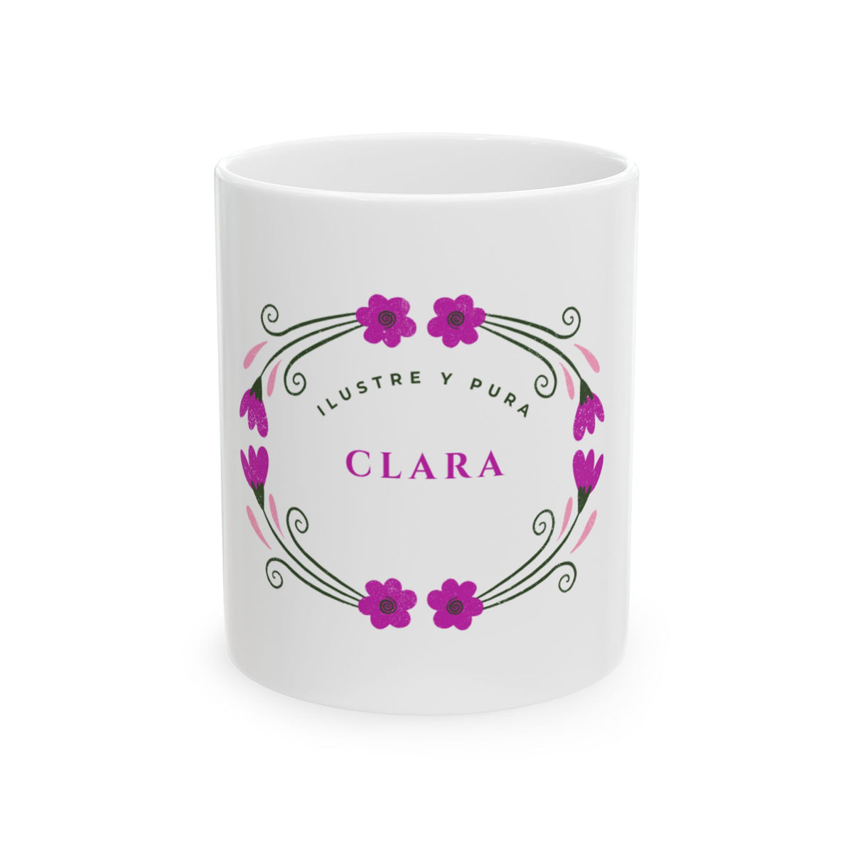 Taza Clara – Ilustre, Pura | Diseño Floral