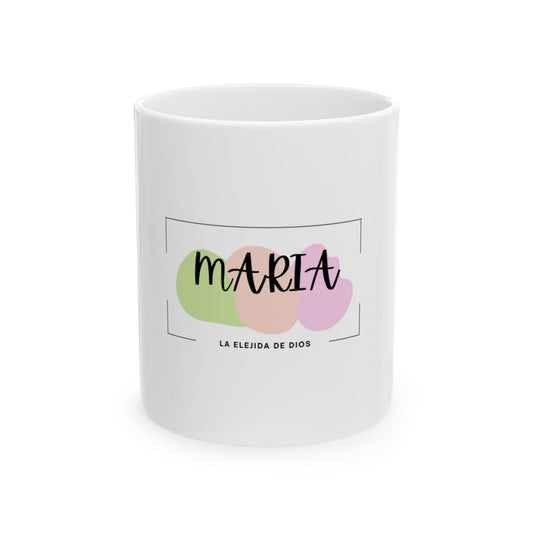 Taza María – Amada y Elegida | Diseño Moderno